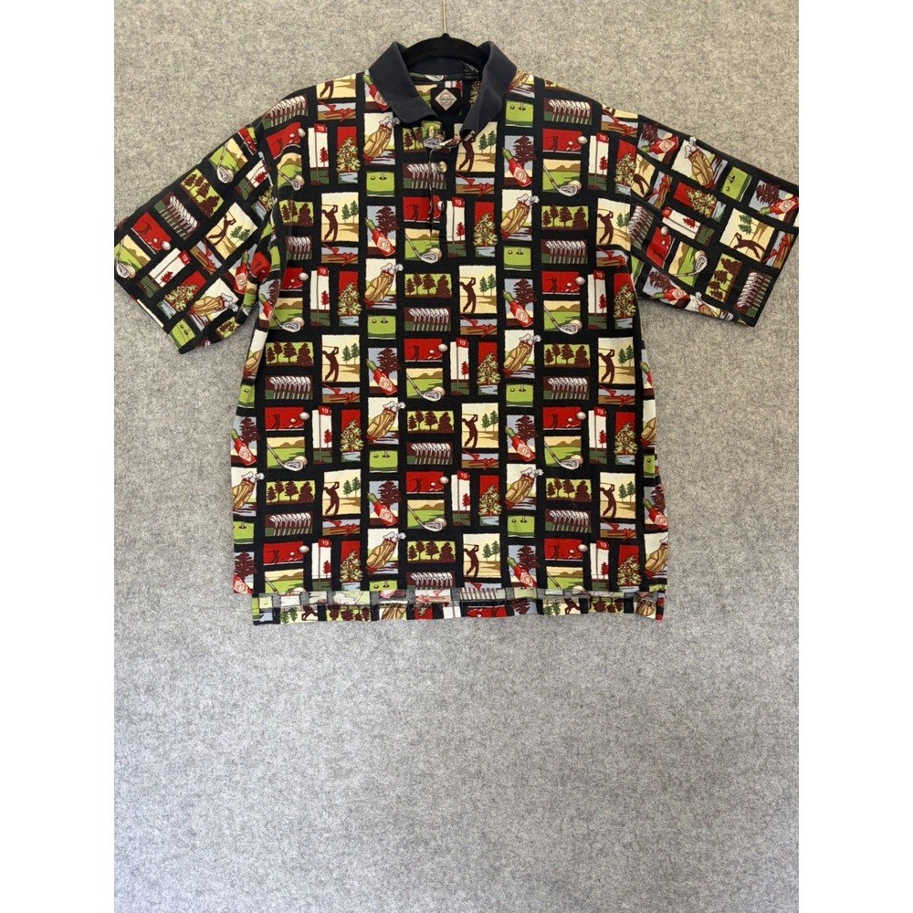 Tabasco Sportswear Golf Polo Shirt Men's‎ Large Vintage Hot Sauce Golf Club